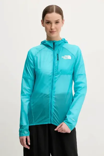 Větrovka The North Face Windstream tyrkysová barva, NF0A87HF6IB1