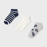Dětské ponožky Mayoral 3-pack šedá barva, 10908