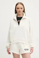 Mikina Hollister Co. dámská, béžová barva, hladká, KI352-5111