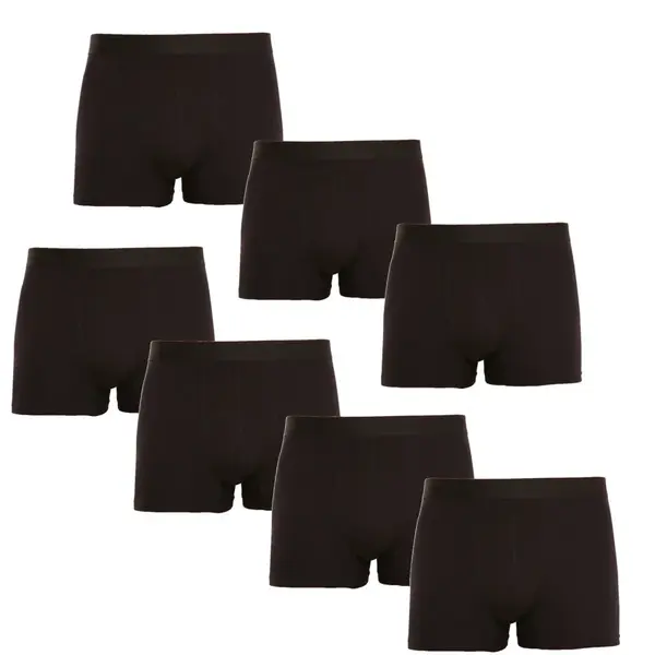 Nedeto 7PACK pánské boxerky černé (7NB001) L