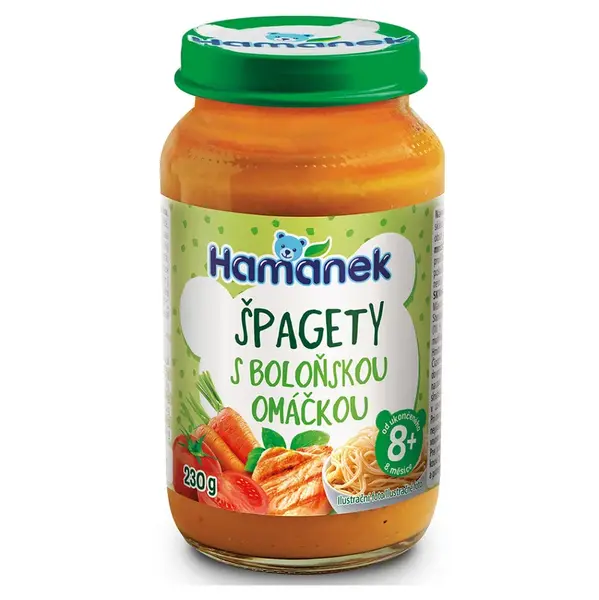 HAMÁNEK Špagety s boloňskou omáčkou 8m+ 230 g