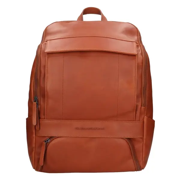 Cestovný kožený batoh The Chesterfield Brand Rich – koňak