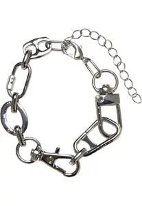 Náramek s různým zapínáním - stříbrné barvy