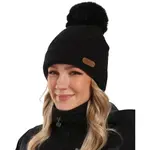 KILPI RENA Dámská čepice s bambulí, černá, velikost