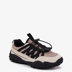 Boto Dětské Tenisky Se Šňůrkou Béžové Nanelita