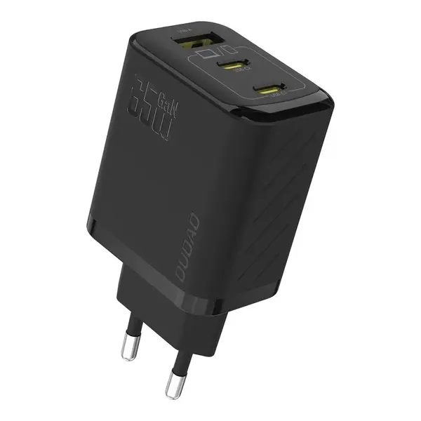 Dudao A29 nabíječka 2x USB-C + USB-A, 65W GaN, černá