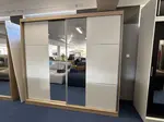 Šatní skříň Multi 23 - šířka 233 cm - Dub sonoma/bílá
