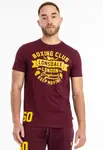 LONSDALE Tričko 'Gruting'  karí / vínovo červená