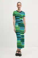 Šaty Desigual URUGUAY zelená barva, maxi, 25SWVF04