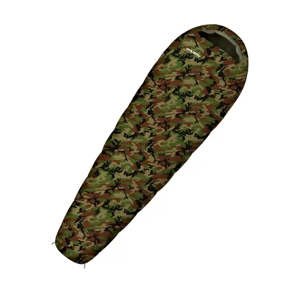 Husky Junior army Syntetický třísezónní dětský spacák