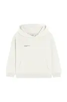 Mikina Pangaia KIDS' 365 MIDWEIGHT HOODIE bílá barva, s kapucí, 10000428