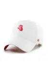 Bavlněná baseballová čepice 47 brand MLB Chicago White Sox bílá barva, hladká, B-CHPCU06GWS-WH