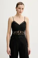 Halenka Morgan OBEAU dámská, černá barva, hladká, OBEAU