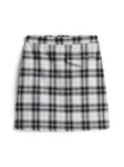 Tommy Jeans Sukňa  čierna / biela