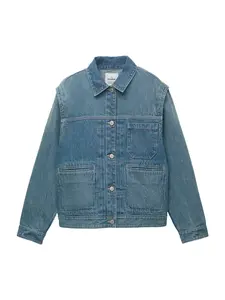 Pull&Bear Prechodná bunda  modrá denim