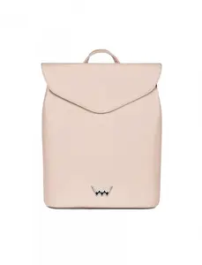 Trendy dámský koženkový batůžek Joanna Beige, béžový