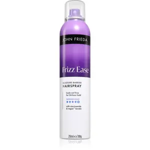 John Frieda Frizz Ease Moisture Barrier Hairspray silný lak na vlasy odolný vzdušné vlhkosti 250 ml