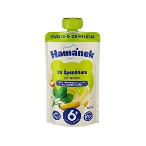 HAMÁNEK Jablko, banán a špenát 6m+ 100 g
