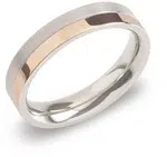 Boccia Titanium Pozlacený titanový snubní prsten 0129-07 52 mm