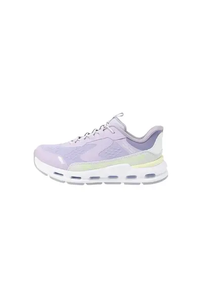 SKECHERS Tenisky  limetová / orgovánová / levanduľová