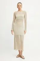 Šaty Fracomina béžová barva, maxi, přiléhavé, FS25SD5004K514O7