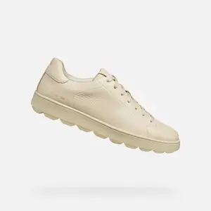 Krémové pánské tenisky Geox Spherica ECUB-1 - Pánské