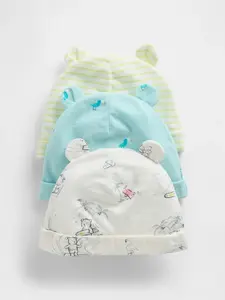 GAP Baby bavlněná čepice, 3ks - Kluci