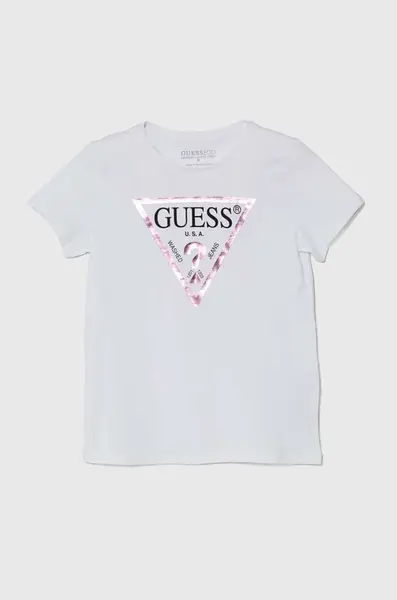 Dětské bavlněné tričko Guess