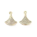 Brass Micro Pave Cubic Zirconia Pendants