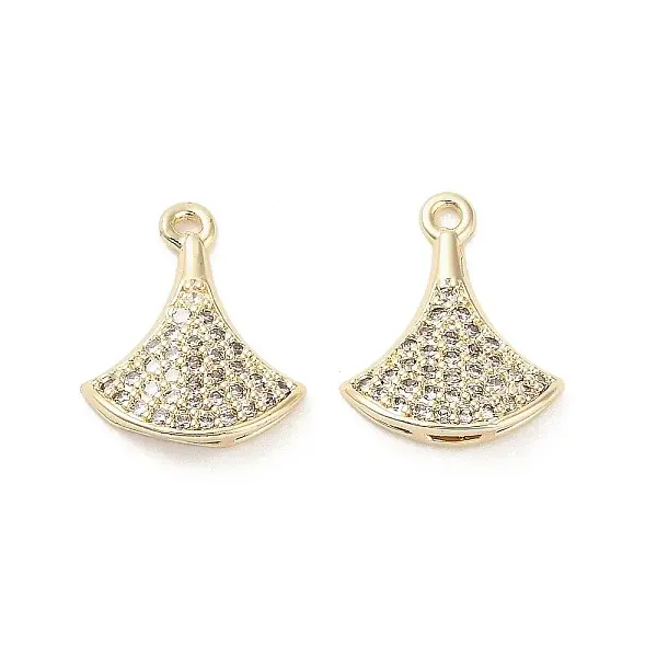 Brass Micro Pave Cubic Zirconia Pendants