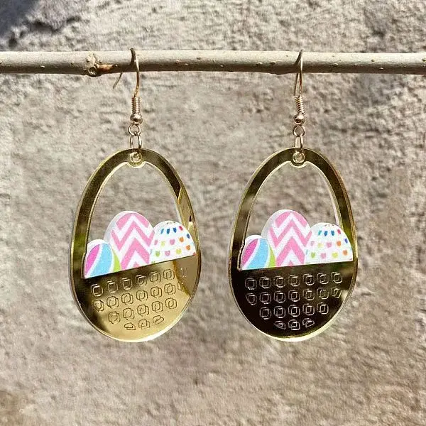 Easter Acrylic Dangle Earrings