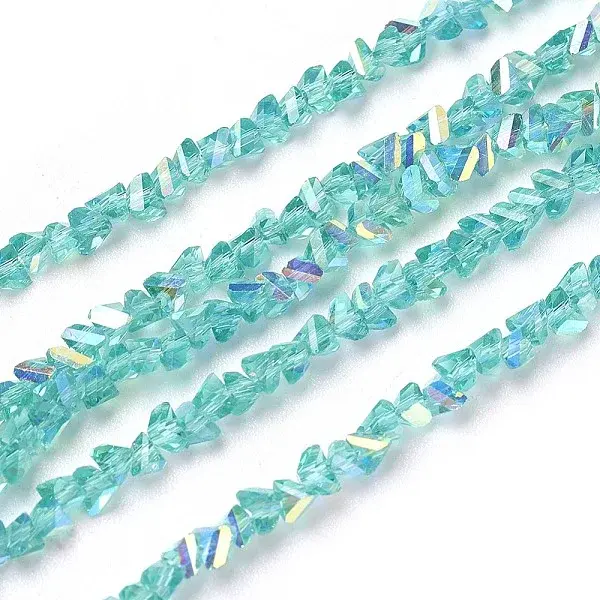 Electroplate Glass Bead Strands