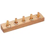 Rectangle Wood Finger Ring Display Holder