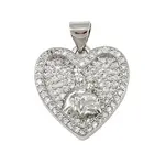 Brass Micro Pave Cubic Zirconia Pendants