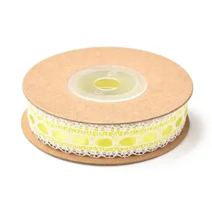 Polyester Ribbon with Flower Edge Trimming