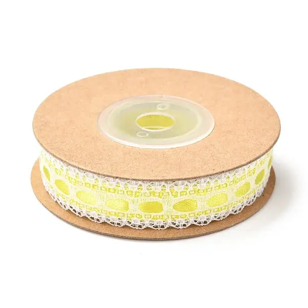 Polyester Ribbon with Flower Edge Trimming