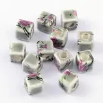 Handmade Printed Porcelain Beads