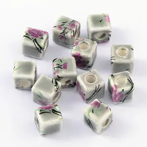 Handmade Printed Porcelain Beads