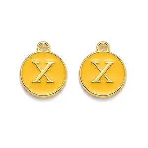 Golden Plated Alloy Enamel Charms