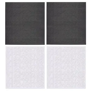 4 Sheets 2 Colors PVC Self Adhesive Digital Label Stickers