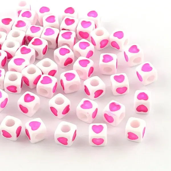 Opaque Acrylic European Beads
