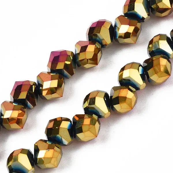 Electroplate Glass Beads Strands