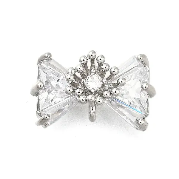 Brass Pave Cubic Zirconia Charms