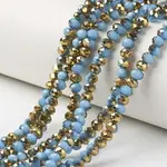 Electroplate Opaque Glass Beads Strands