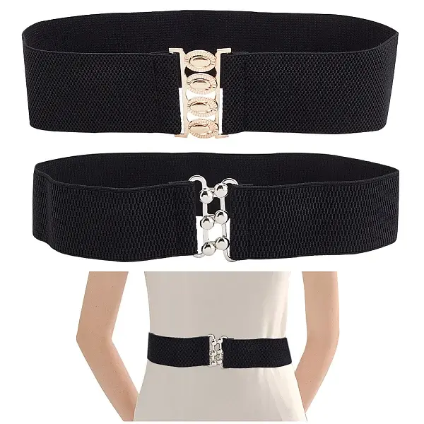 2Pcs 2 Styles Polyester Elastic Corset Belts