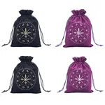 4Pcs 2 Colors Twelve Constellations Pattern Velvet Packing Pouches