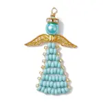 Angel Glass Seed Beads Pendants Decrotions