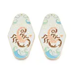 Rack Plating Alloy and Enamel Big Pendants