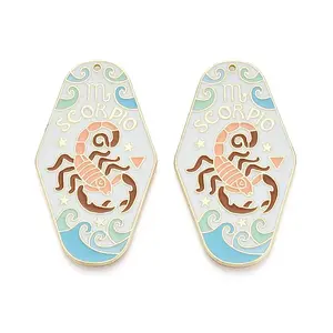 Rack Plating Alloy and Enamel Big Pendants