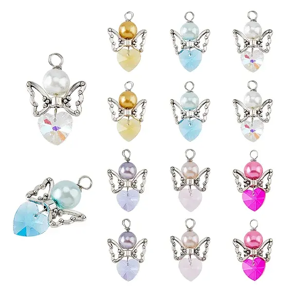 Glass & Alloy Pendant